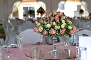 Flower decor on the table